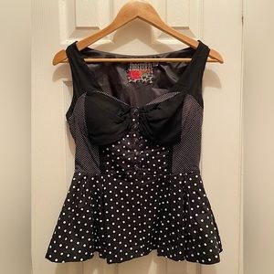 Forever 21 / Twist - Women’s Retro Sleeveless Top - Rockabilly Tank - Size S